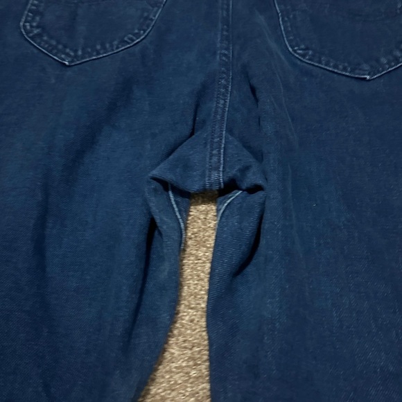 Vintage 80s Lee Dark Wash Tapered Straight Leg High Rise Jeans Women’s Size 32 - Picture 13 of 15